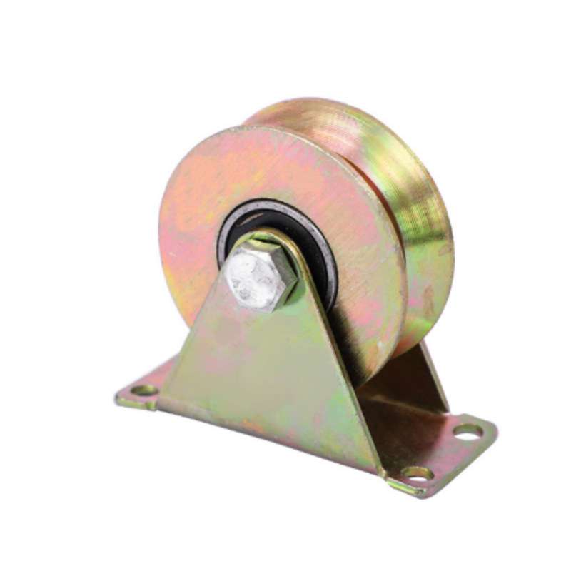 轨道轮V型T型H型推拉门大铁移门导轨定轮子角铁滑轮轴承重型槽轮