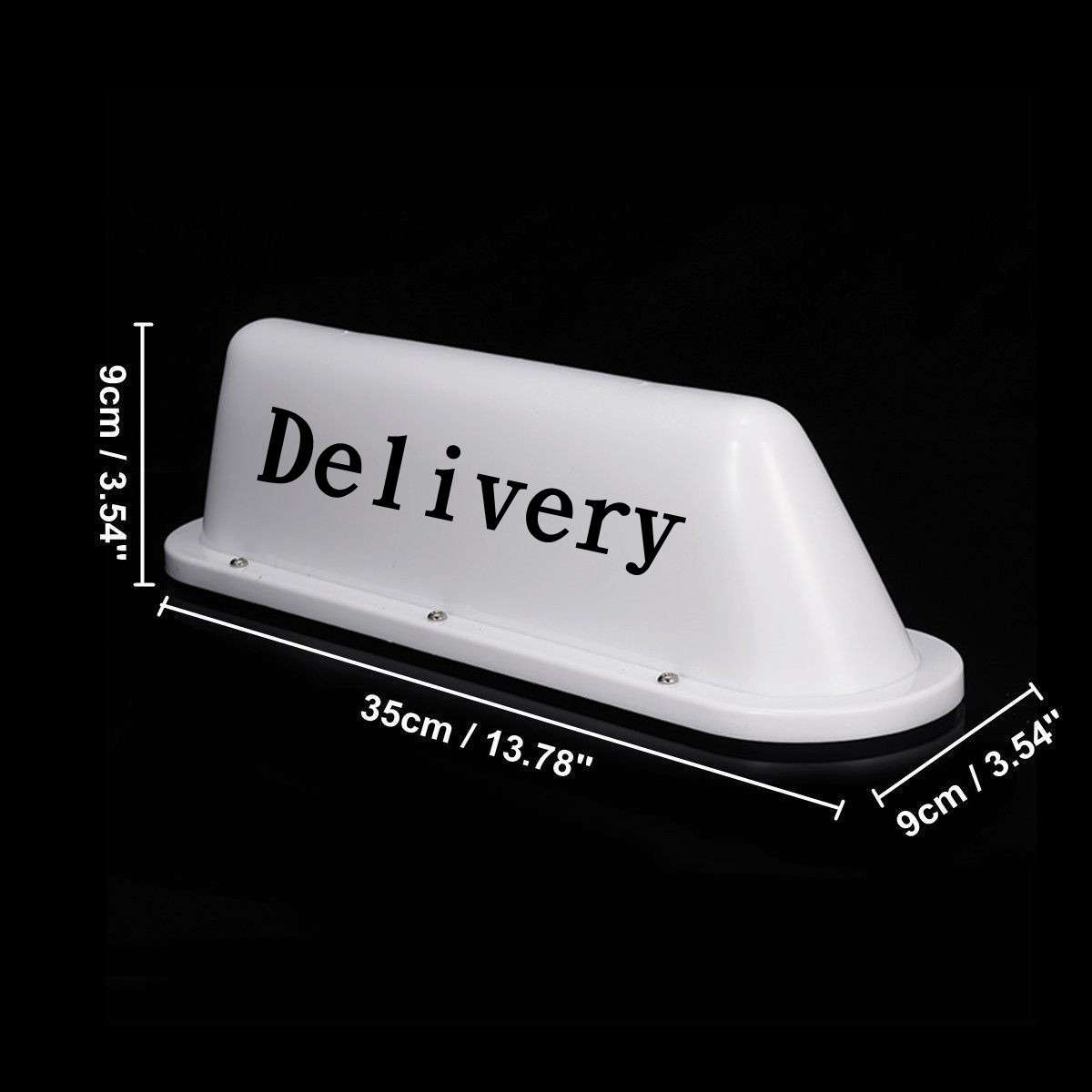 热销外贸Deli very taxi 指示灯车牌LED汽车广告车顶灯的士