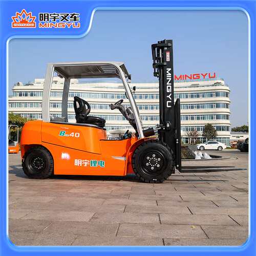 明宇4t新能源电动叉车座驾式环保锂电液压 装卸车搬运车
