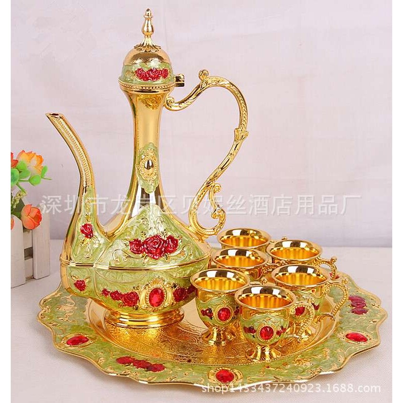 锌合金压铸酒具环保酒具手工彩绘酒具促销酒具软装饰品家具摆设