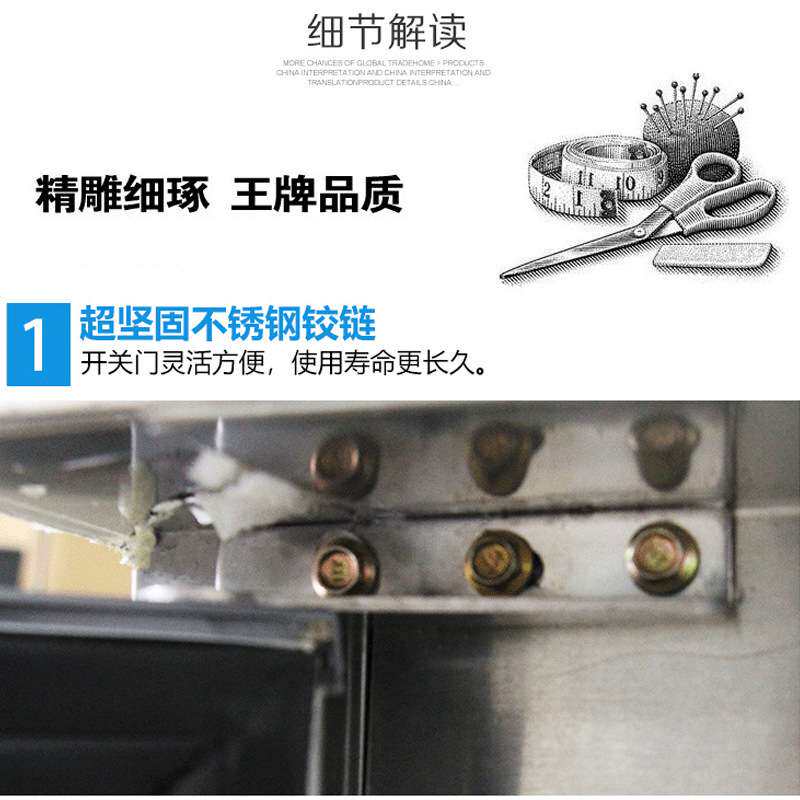 铭雪工作台冰箱保鲜冷藏柜冷柜保鲜柜不锈钢冷冻柜操作台商用冰柜