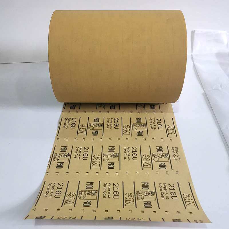 现货 216U砂卷800目砂纸卷背胶打磨砂纸卷 3M金属漆面抛光砂纸