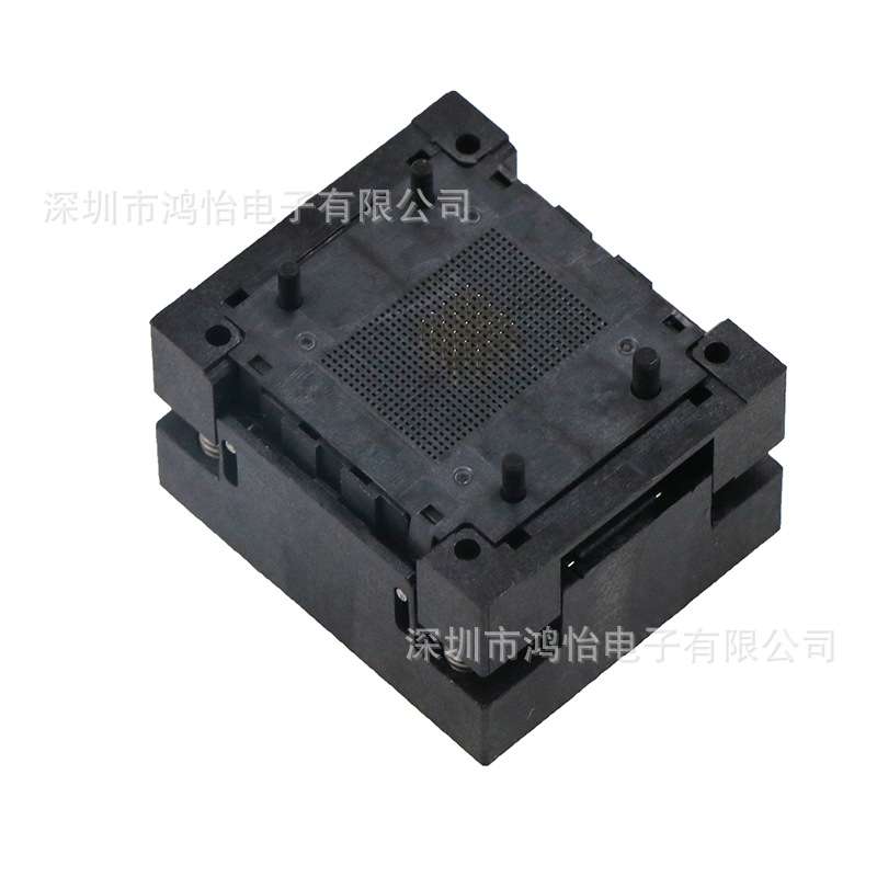 BGA24-1.0(6*8)下压测试座老化座 HMILU测试座烧录座老化板夹具图片