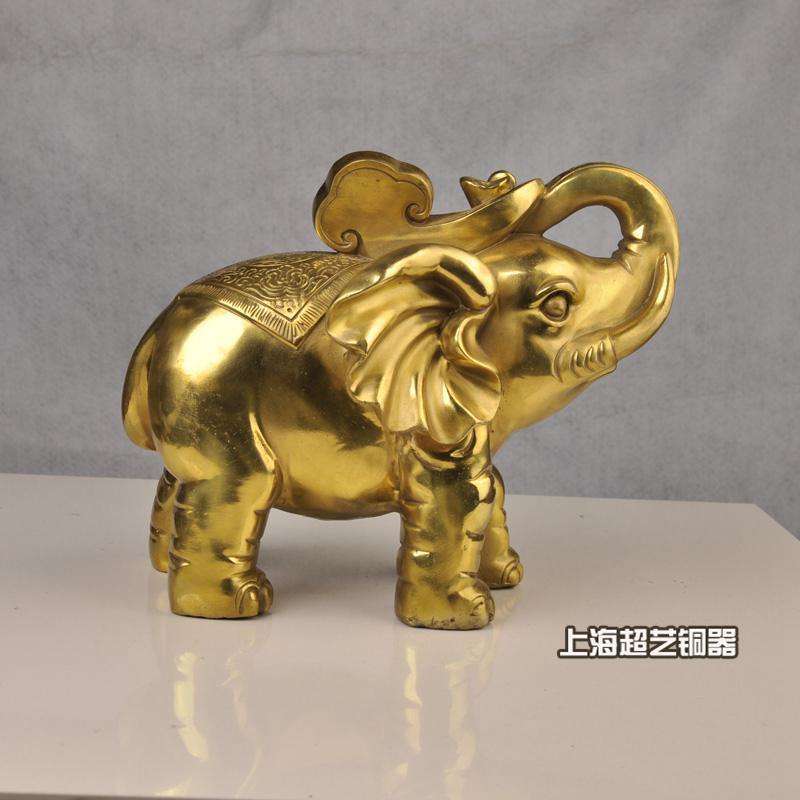铜大象摆件一对铜象摆设家居饰品金属工艺品生产 特大号