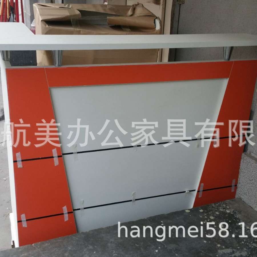 沈阳收银台小型转角吧台桌简约现代前台接待台理发店铺服装多功能