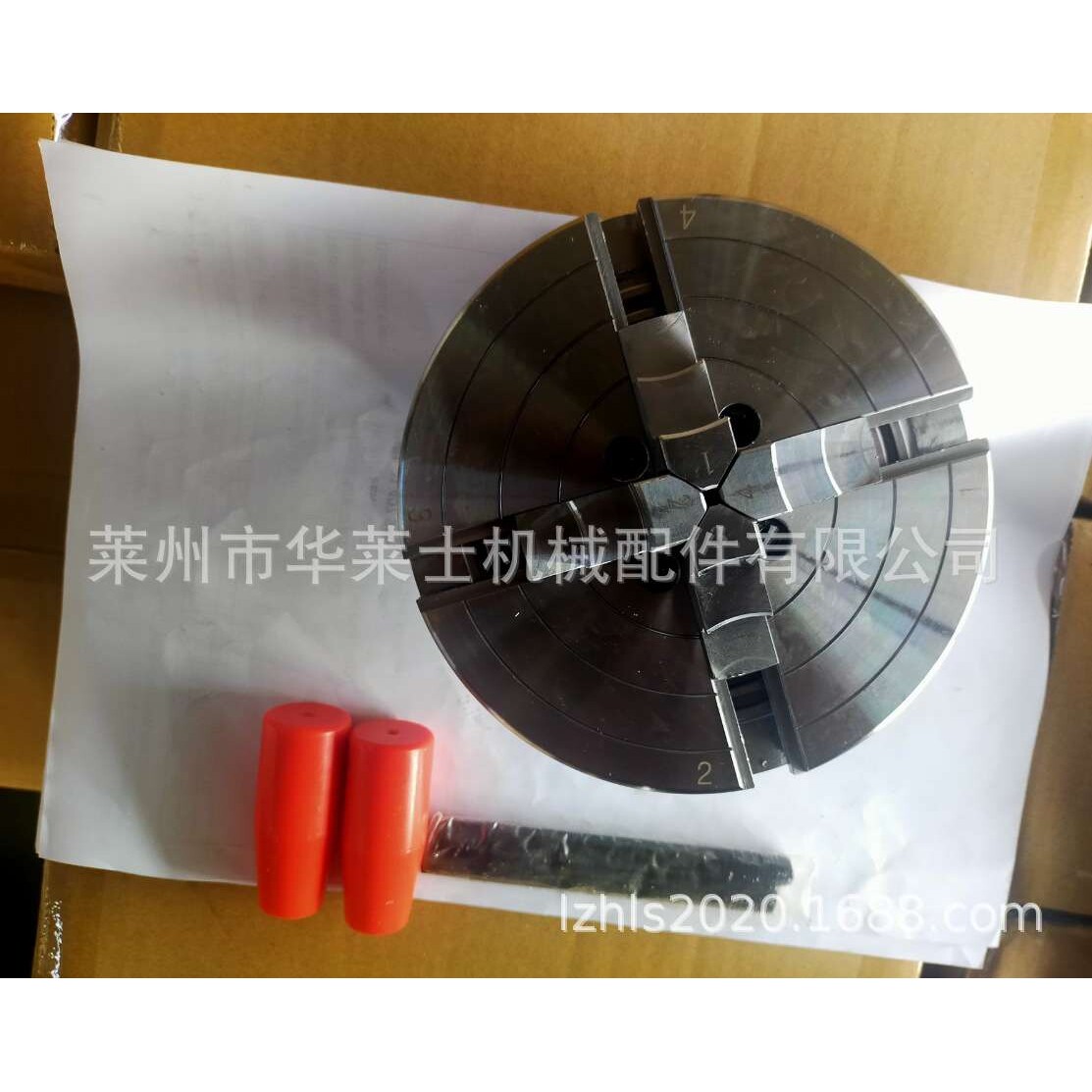 6木工车床卡盘100配件爪卡盘主轴卡盘四爪自定心手紧伞齿轮微型
