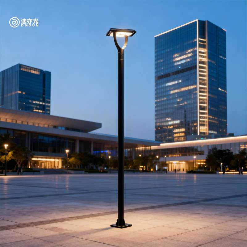 太阳能庭院灯头户外防水景观公园别墅高杆灯小区照明超亮户外路灯