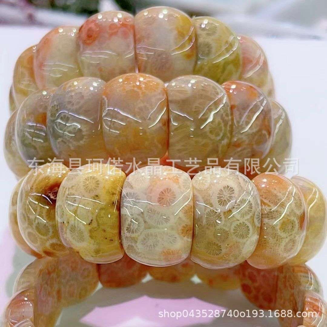 工厂直销高品质珊瑚玉手排摆件用于装饰