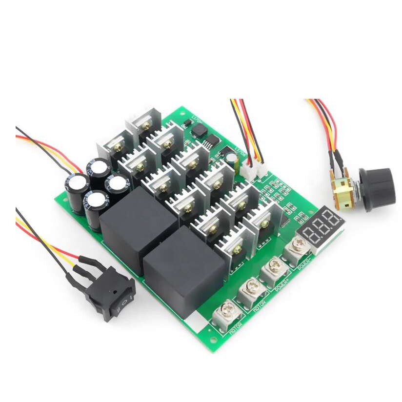 数字刻度盘调速器 正反转电机驱动器 无极马达调速开关12V24V36V