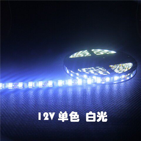 LED黑底KTV七彩RGB灯带12V变色汽车地摊滴胶防水酒吧贴片软灯条