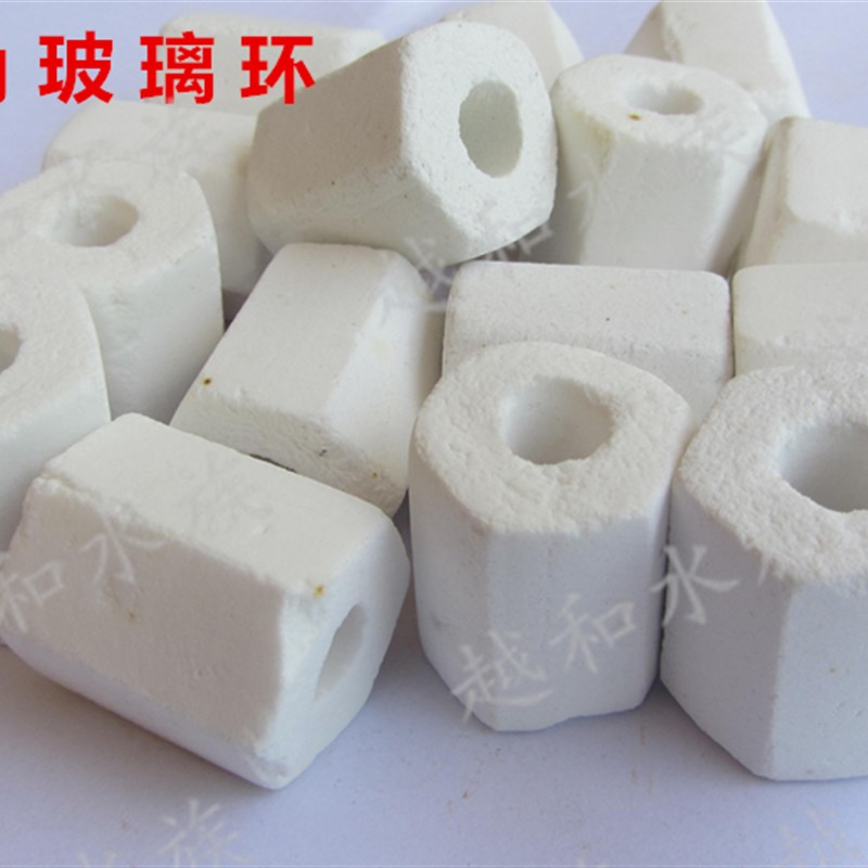 透气性好!鱼缸鱼池锦鲤过滤材料陶瓷环玻璃环六角环生化环40斤