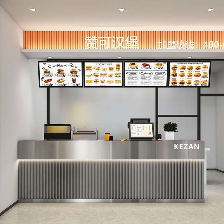 奶茶店吧台便利店收银台不绣钢餐厅蛋糕店宠物咖啡店前台桌接待台