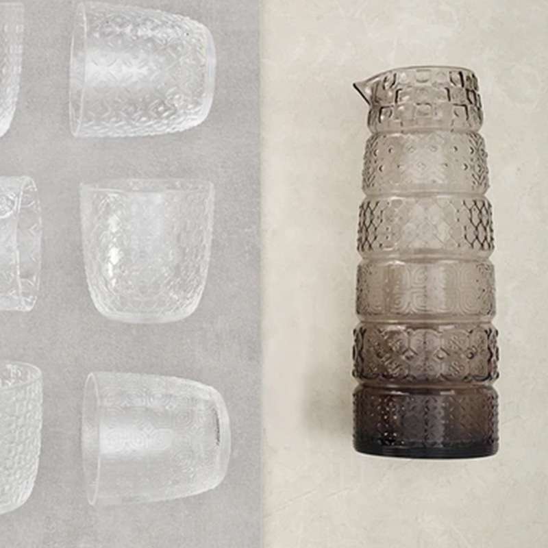 意大利冷水壶水晶玻璃果汁壶大容量凉水壶创意欧式简约扎壶