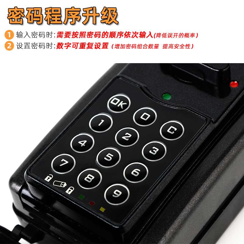 电子挂式按键密码钥匙盒工程防盗门锁临时民宿装钥匙宿舍防盗神器