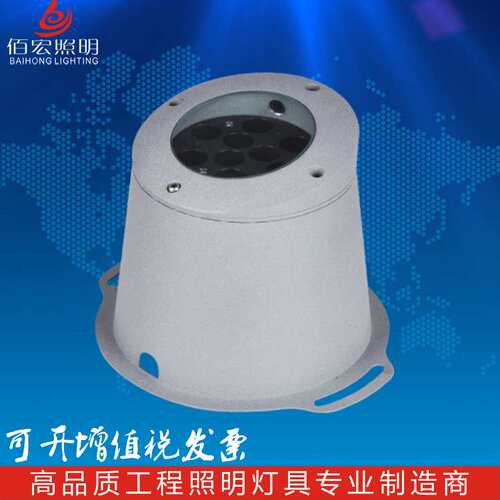 LED明装腰鼓灯户外防水地埋灯18W36W48W景区照树灯酒店建筑亮化灯
