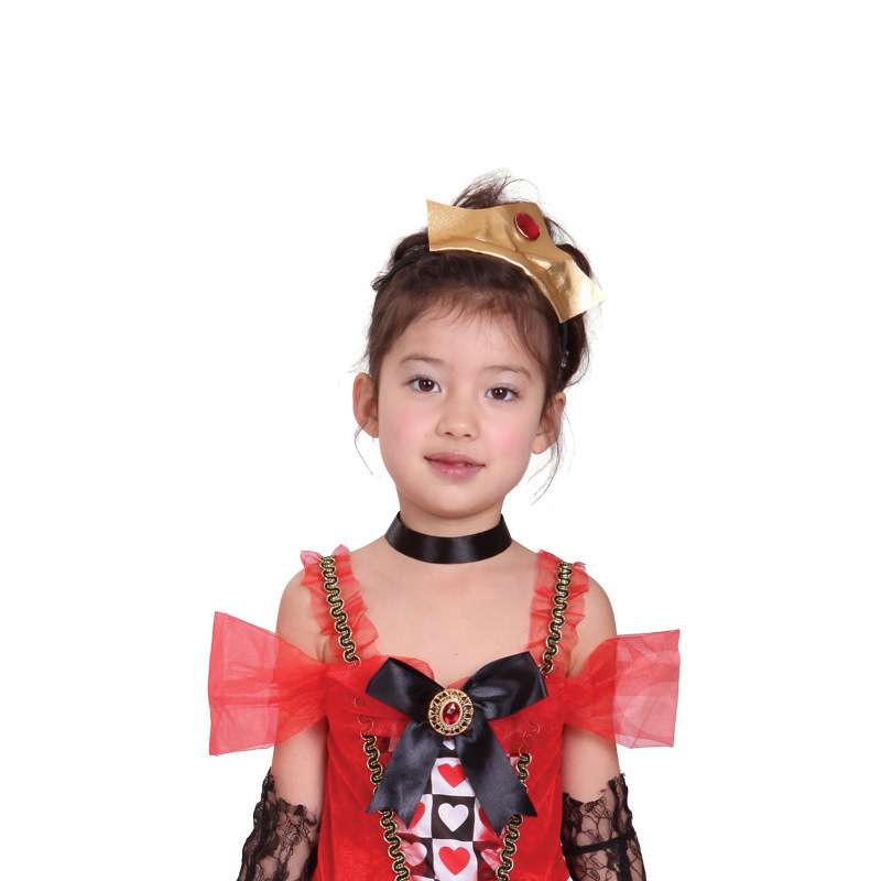 万圣节cosplay儿童派对表演化妆舞会服装高贵优雅桃心公主装