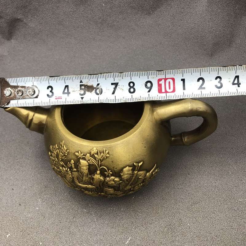 古玩杂项铜壶酒壶水壶八仙壶家居工艺摆件铜器实用小壶仿古