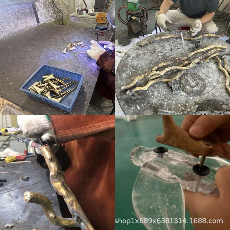 别墅楼梯灯客厅长吊灯餐厅书房卧室轻奢新中式艺术个性燕子全铜灯