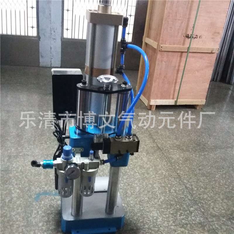 双柱1吨气动压力机 气动压床1T可调节工作高度 气动冲床1000公斤