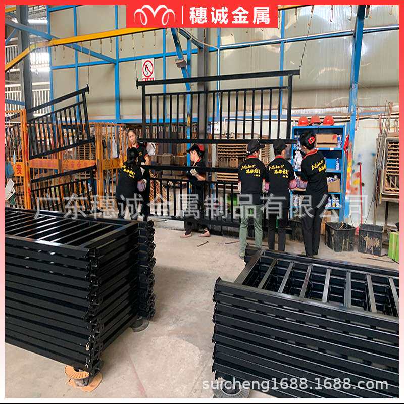深圳高档小区锌钢围墙护栏景区防护耐用栏杆厂区铁艺栅栏院子围栏