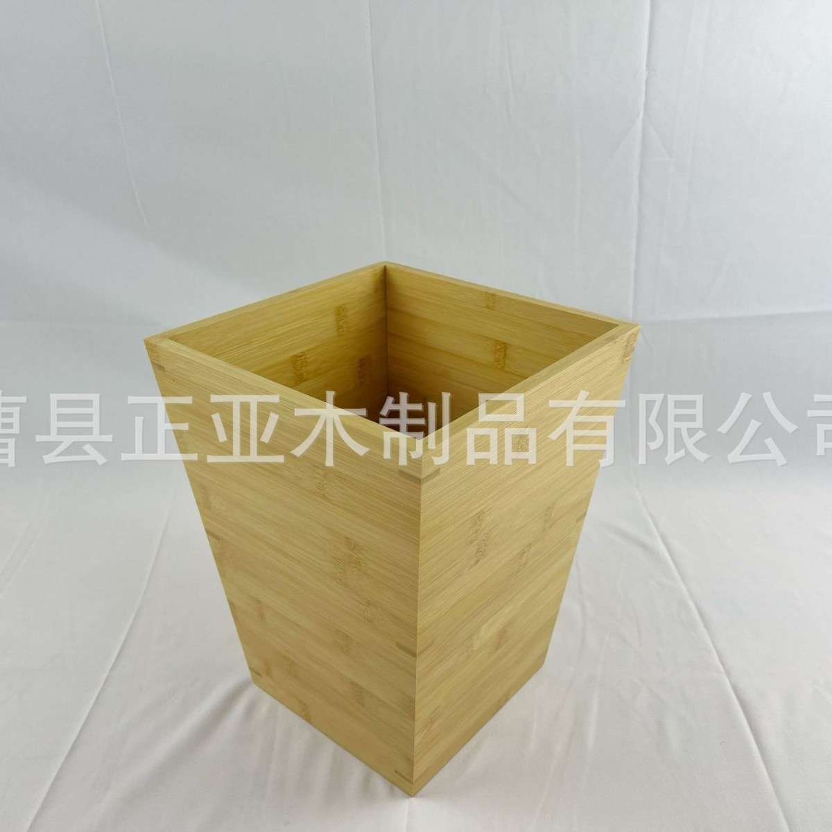 家用创意收纳木桶卧室卫生间竹木实木方形纸篓办公木制垃圾筒楠竹