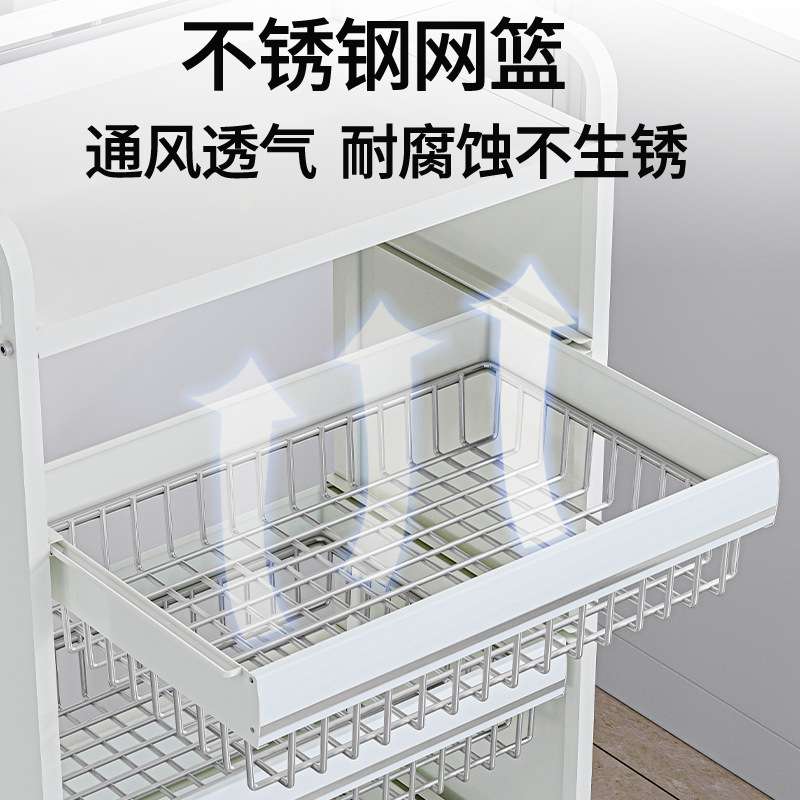 厨房菜篮子置物架多功能落地多层放菜水果蔬菜抽屉式小推车收纳架