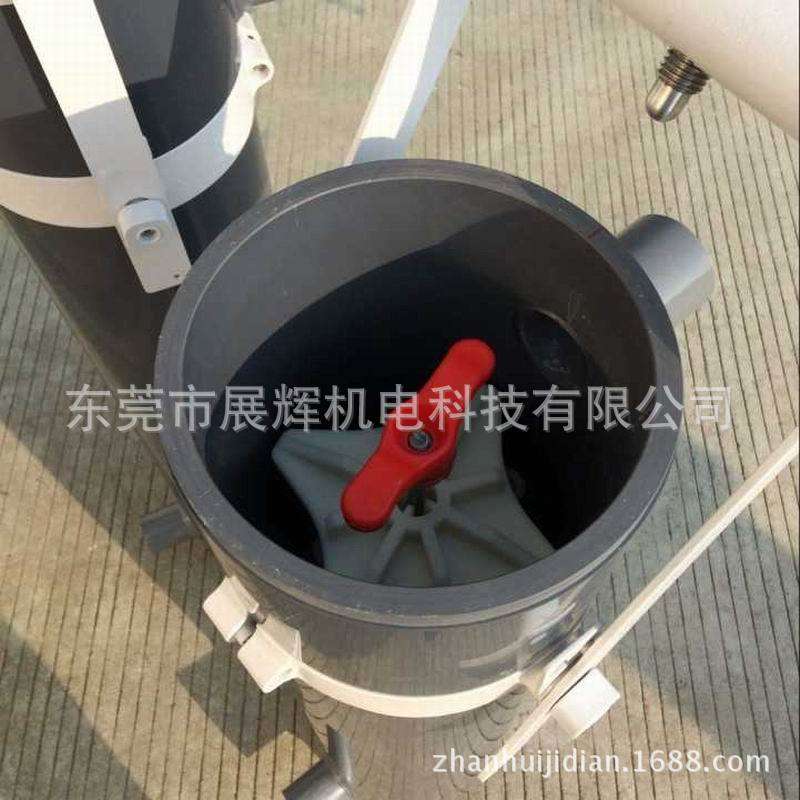 PCB厂水平机配件：显影机过滤桶PVC立式过滤桶8寸*H1040*214