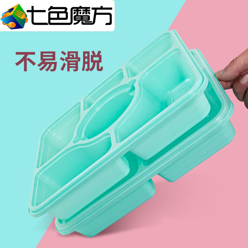 四格一次性餐盒饭打包盒两三4五六格高级环保简易分格防盗扣快餐