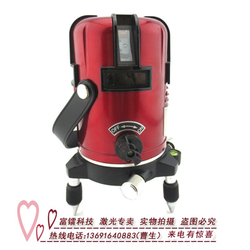 新款8线水平仪 激光水平标线器 8线1点装修定位用红外线平水仪