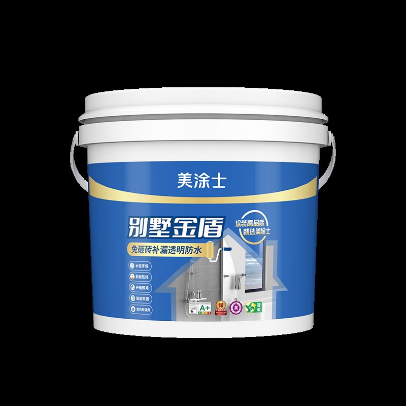 美涂士防水涂料房卫生间墙地裂缝渗水免砸砖透明防水材料屋顶补漏