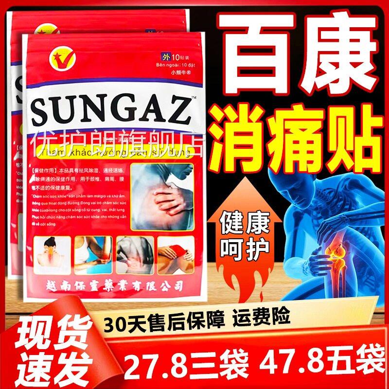 S适UNGAZ百康消痛贴颈椎肩周腰椎不通经活络皮肤外用膏贴/10袋LC3