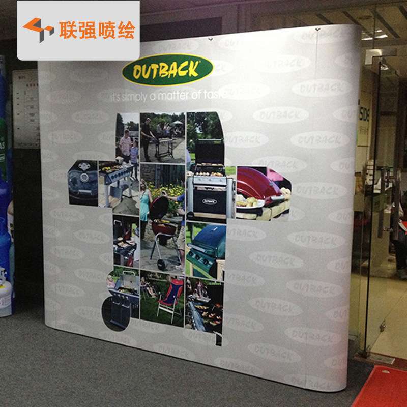 深圳厂家供应豪华拉网展架 多功能背景展示架 3*3格布拉网展架