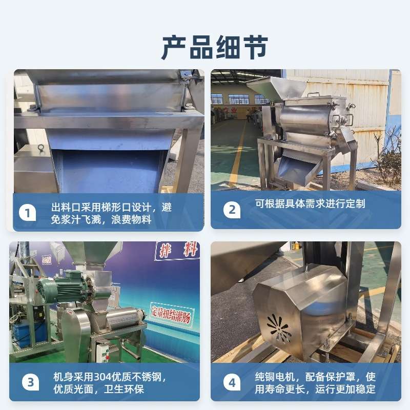 柿子红柿子去籽打浆机 商用杨梅李子去核打浆机 西红柿去皮打浆机
