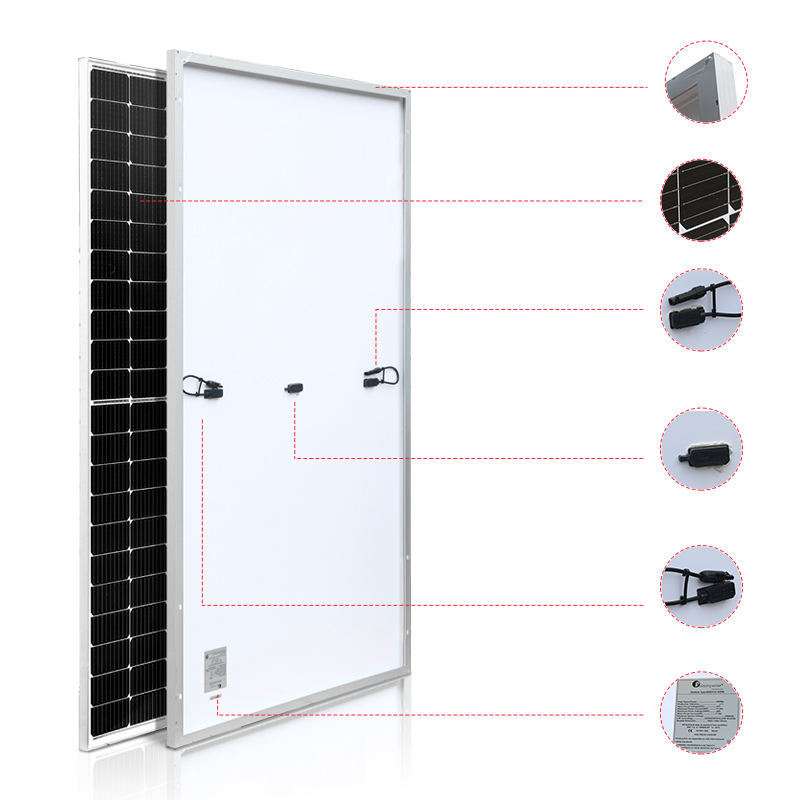 300W单晶硅太阳能板光伏板光伏组件电池板solar panels