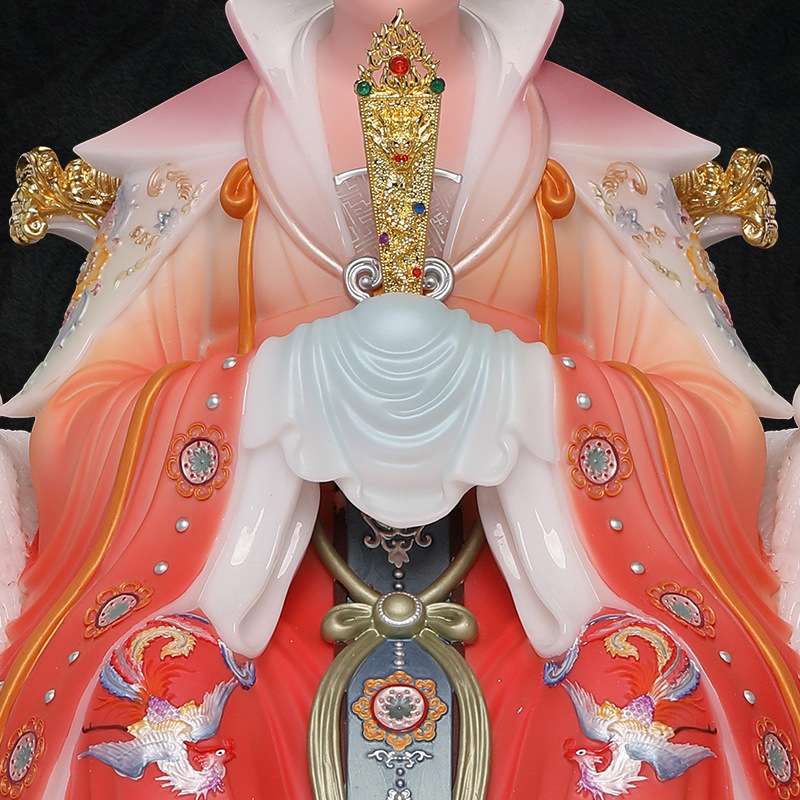 碧霞元君泰山奶奶像仿汉白玉供奉家用东岳泰山天仙玉女神像
