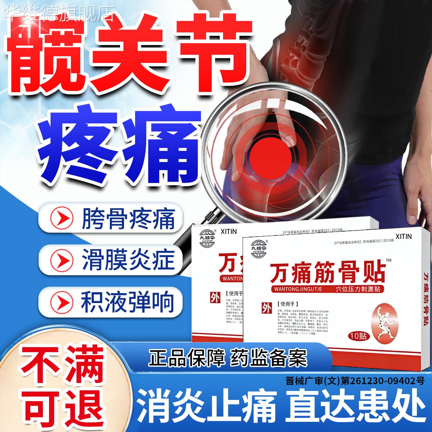 髋关节疼痛专膏药贴股骨头坏死用骶髂关节炎滑膜炎积液热敷消炎UU