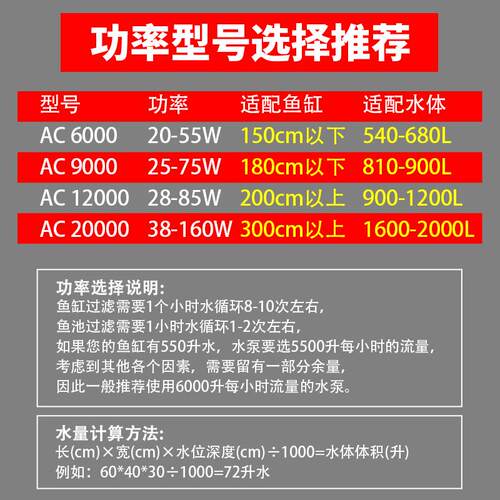享庭AC系列变频潜水泵 超静音鱼缸循环泵 自动过滤抽水泵设备