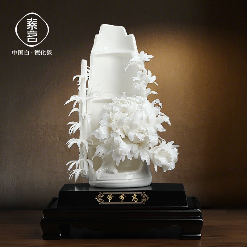 可定制节节高非遗手工陶瓷摆饰办公室开业乔迁升职高档礼物商务礼