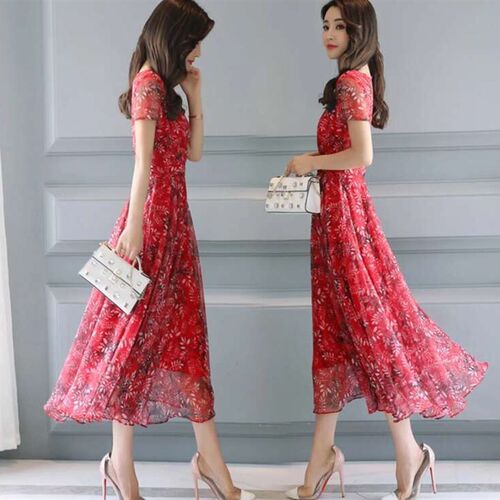 纸样19392新款气质显瘦碎花雪纺连衣裙板DIY女装打版服装剪裁图纸