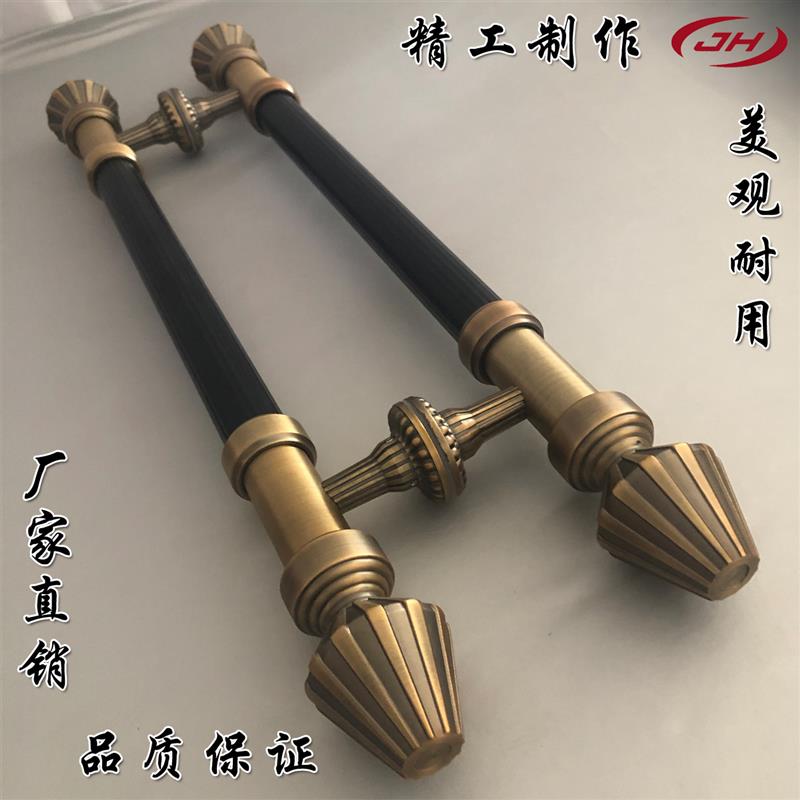 玻璃门拉手不锈钢 古铜拉手 酒店办公室大门把手 木门大拉手仿古