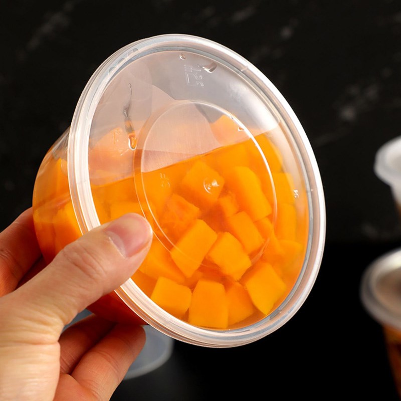 P4酱料盒一次性酱料杯分体2安调料盒便当烤肉炸鸡卤菜外卖蘸水盒