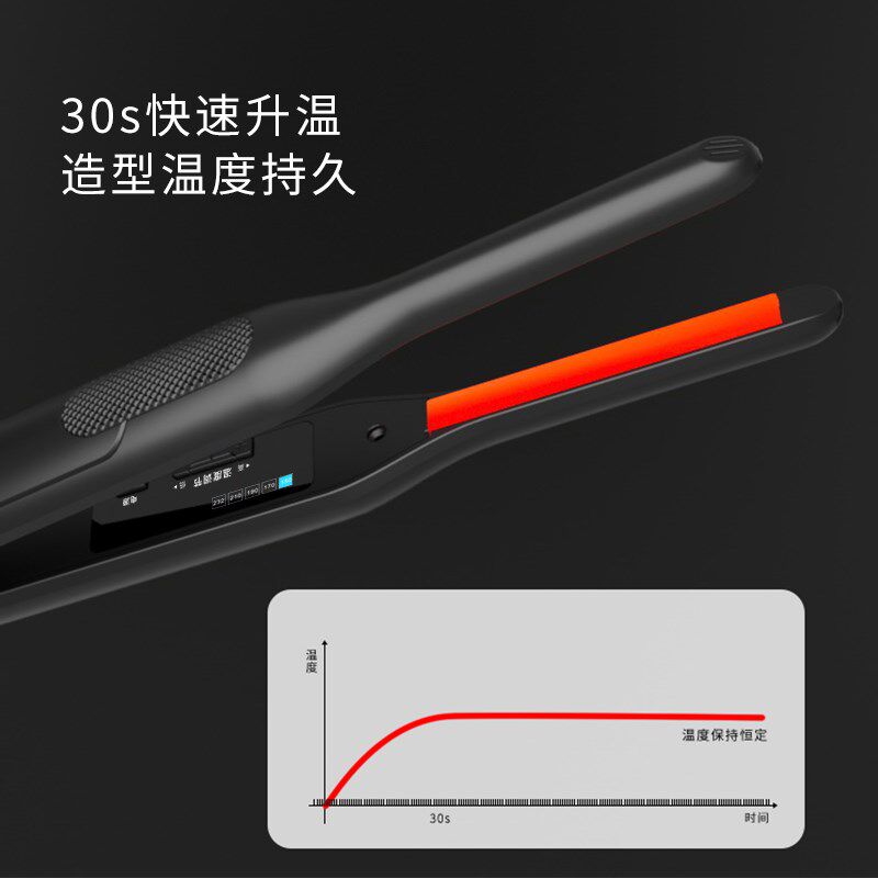 千艺男士夹板直卷两用发型师专用直发烫发棒短发迷你小型蓬松神器