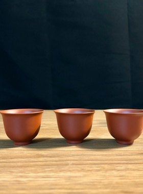 潮汕紫砂茶杯主人杯茶杯功夫茶具套装家用茶杯组合