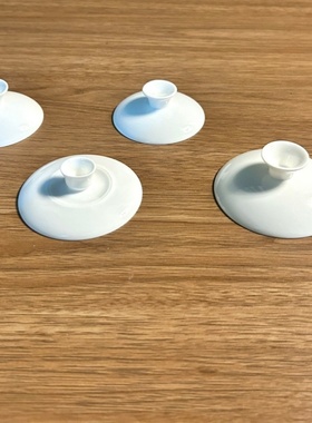 潮汕高骨瓷盖碗盖子纯白陶瓷单单盖子家用功夫茶具泡茶器盖碗配件