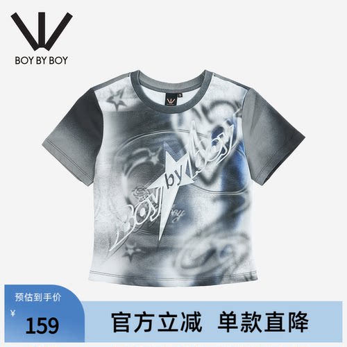 BOYBY BOY潮牌春夏新款百搭休闲字母印花短袖T恤女上衣