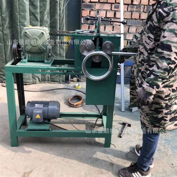 不锈钢管盘圆机  一次成型立式三轮卷圆机  电动方管圆管弯圆机