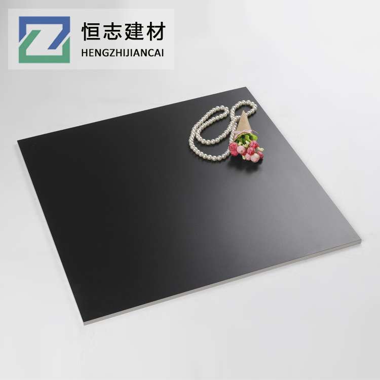 纯色工程瓷砖800x800黑色平面哑光仿古砖厨房卫生间室内防滑地砖