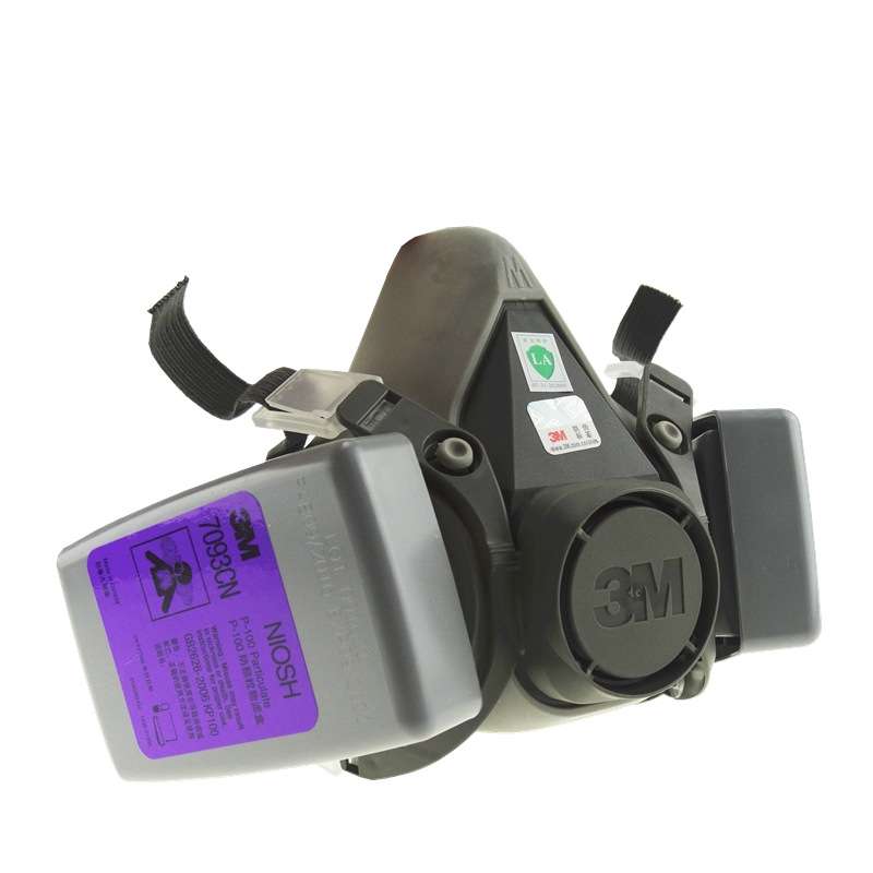 3M7093CN滤尘盒P100等级工业细粉尘核放射尘玻璃纤维防喷溅防尘盒