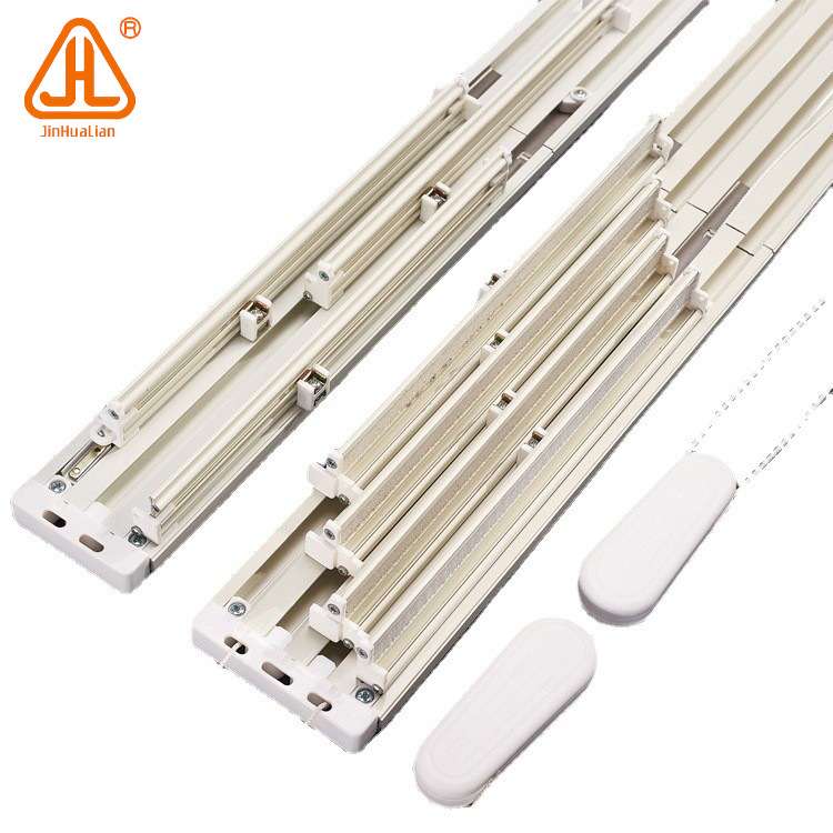 手动手拉杆/拉绳屏风帘导轨铝合金空间分隔帘窗帘轨道配件