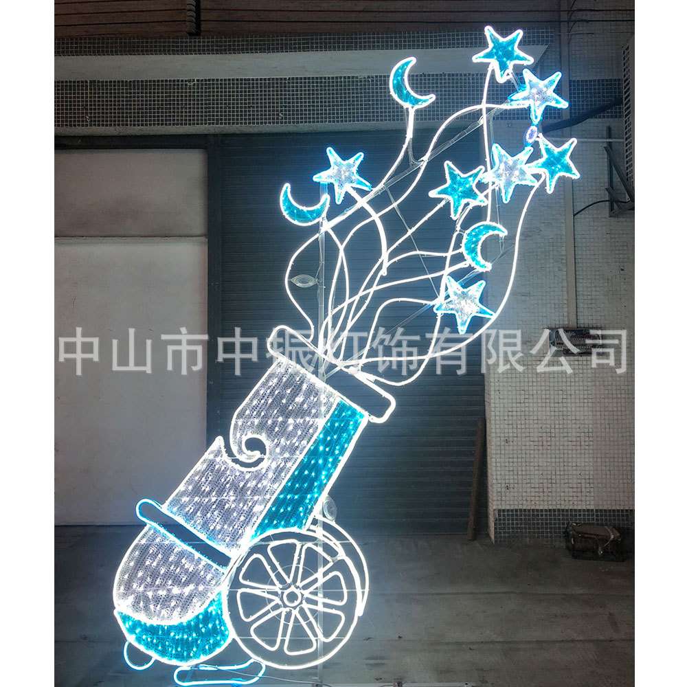 大型led贝壳珍珠造型灯铁艺图案灯梦幻灯光节景观亮化装饰灯饰